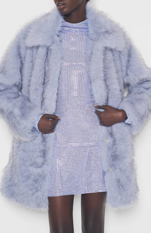 As By Df Billie Faux Fur Jacket In Blue