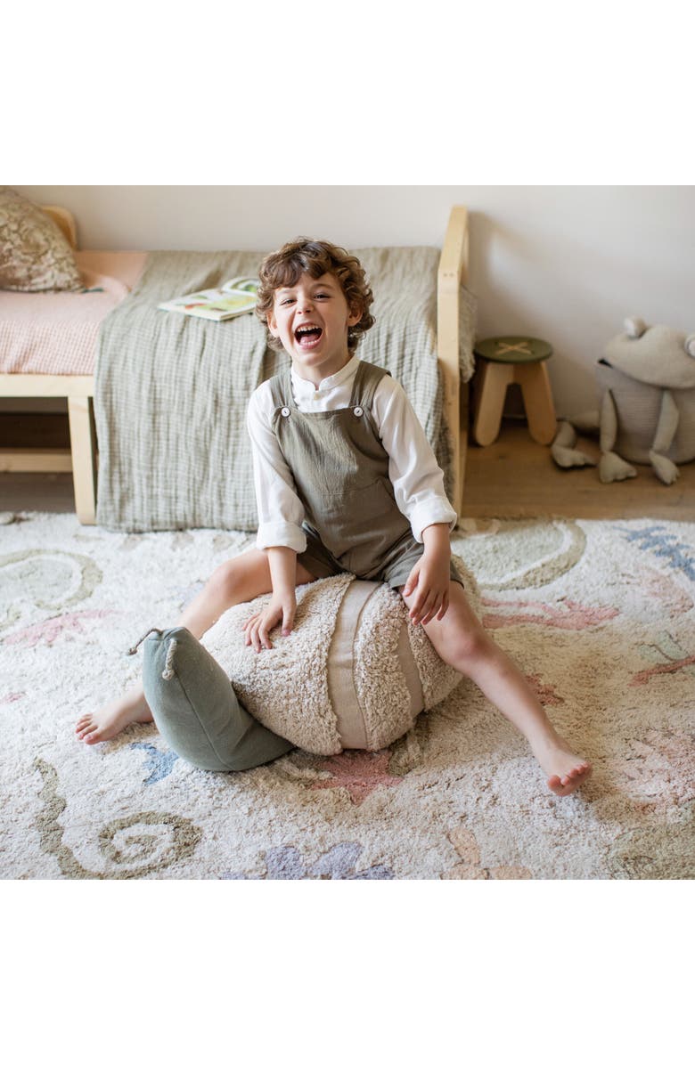 Lorena Canals Pouf Mr. Snail, Alternate, color, Natural, Vintage Blue