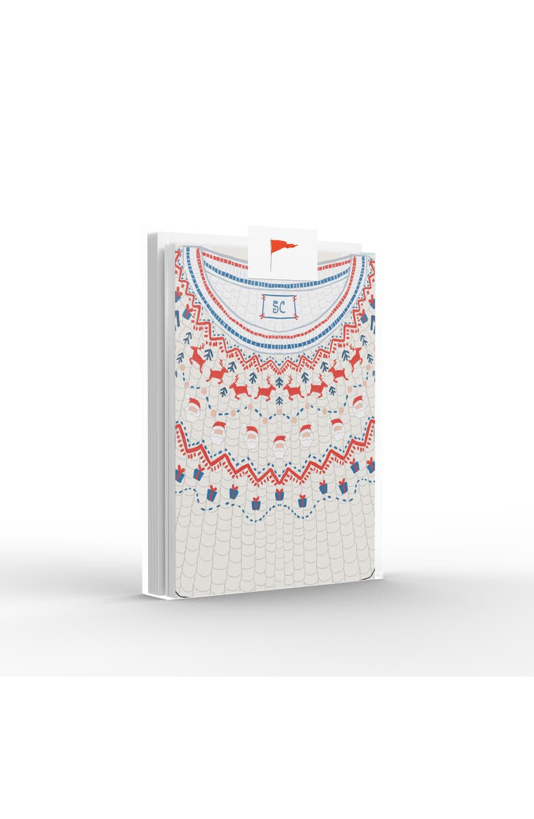 Ramus & Co Santa Sweater Greeting Card Pack Set, Main, color, Multi-Pack