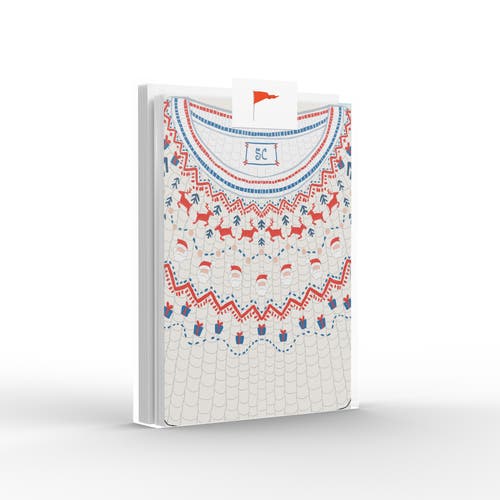 Ramus & Co Santa Sweater Greeting Card Pack Set in Multi-Pack at Nordstrom