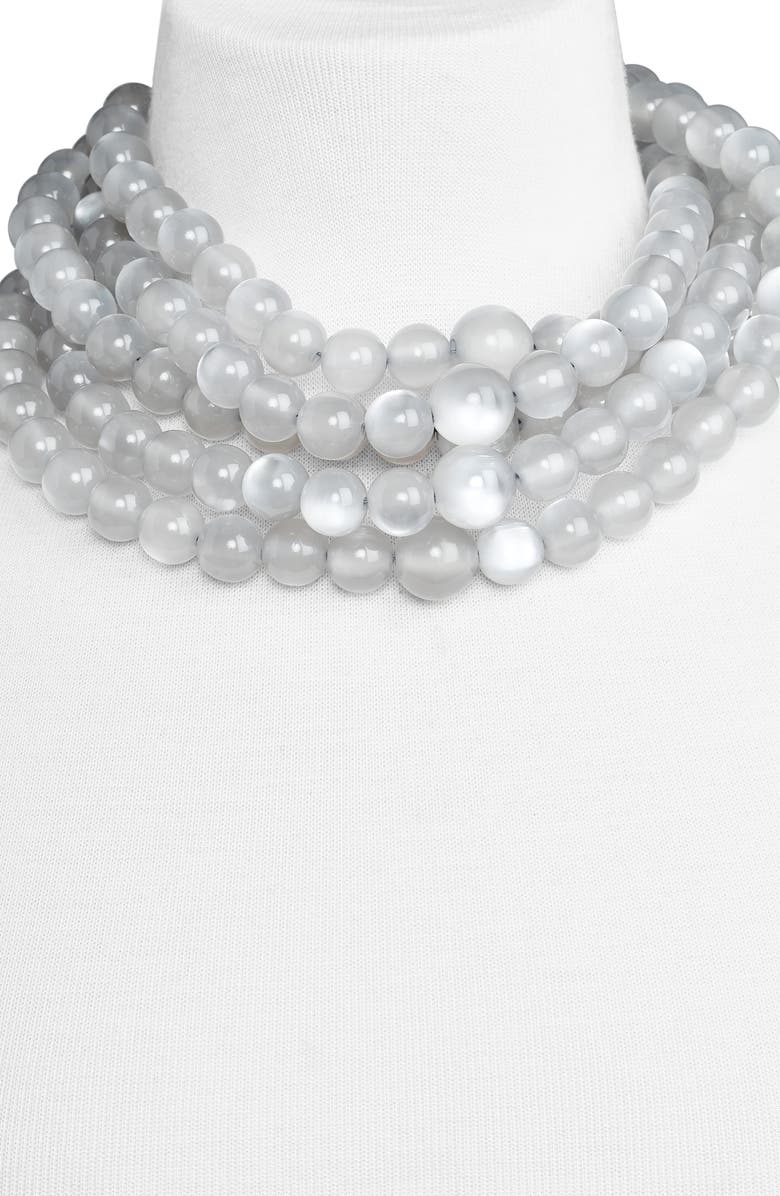 BaubleBar Cassarah Beaded Multistrand Necklace, Alternate, color, 