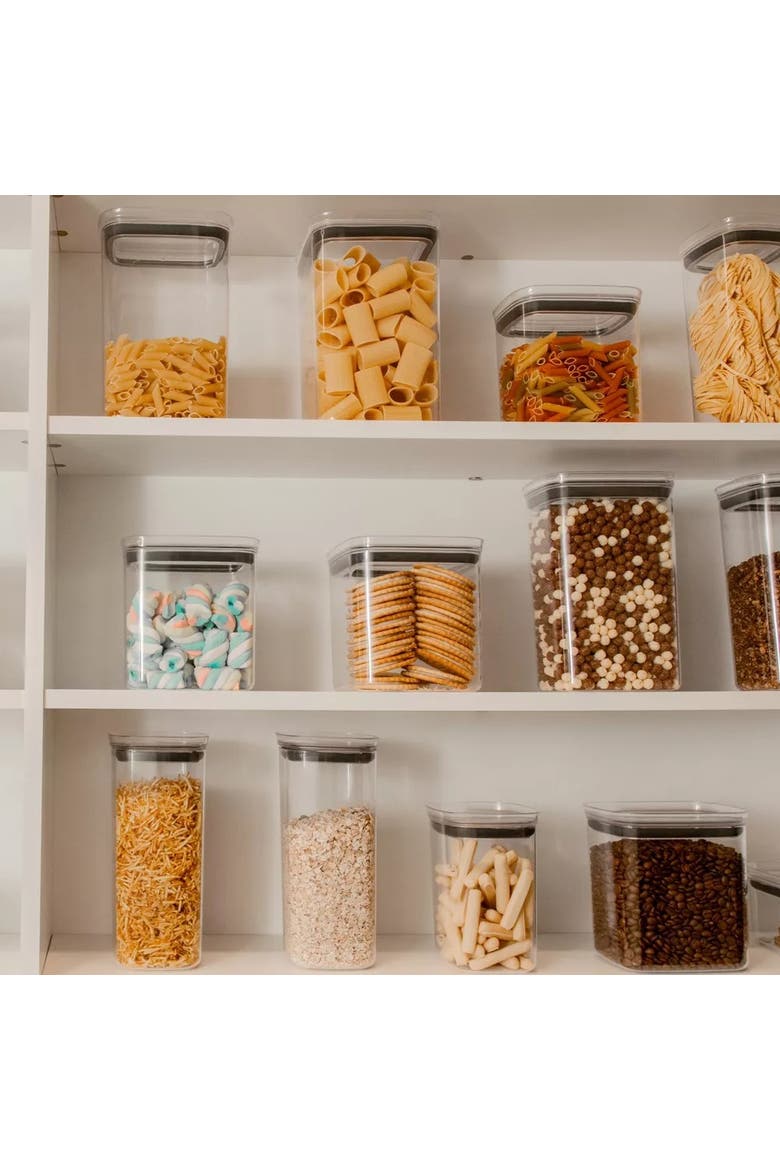 Clear Airtight Stackable Food Storage Container with Leak Proof Lid, Alternate, color, Clear