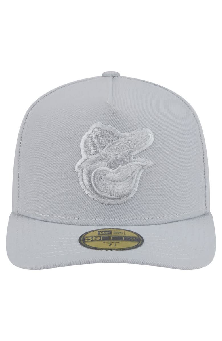 New Era Men's New Era  Gray Baltimore Orioles Colorpack 59FIFTY Fitted Hat, Alternate, color, Gray
