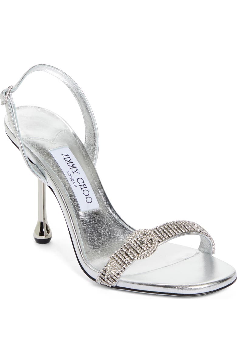 Jimmy Choo Tabatha Crystal Belt Strap Slingback Sandal, Main, color,