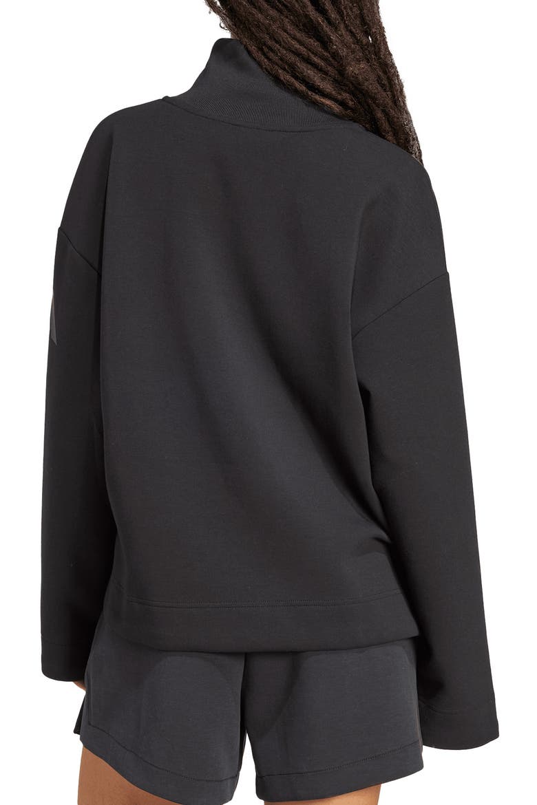 All Szn Quarter Zip Performance Sweatshirt, Alternate, color, BLACK
