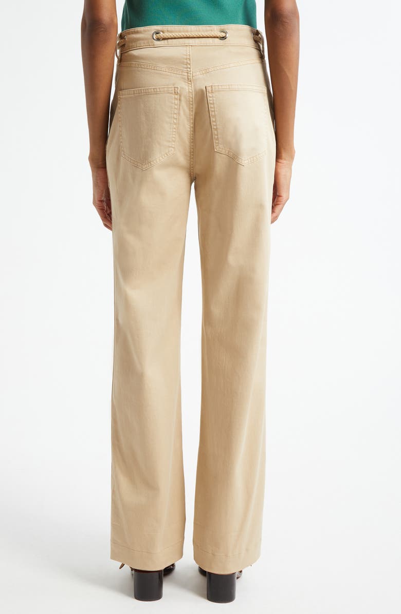 Veronica Beard Heather Rope Drawstring Stretch Cotton Blend Pants, Alternate, color,