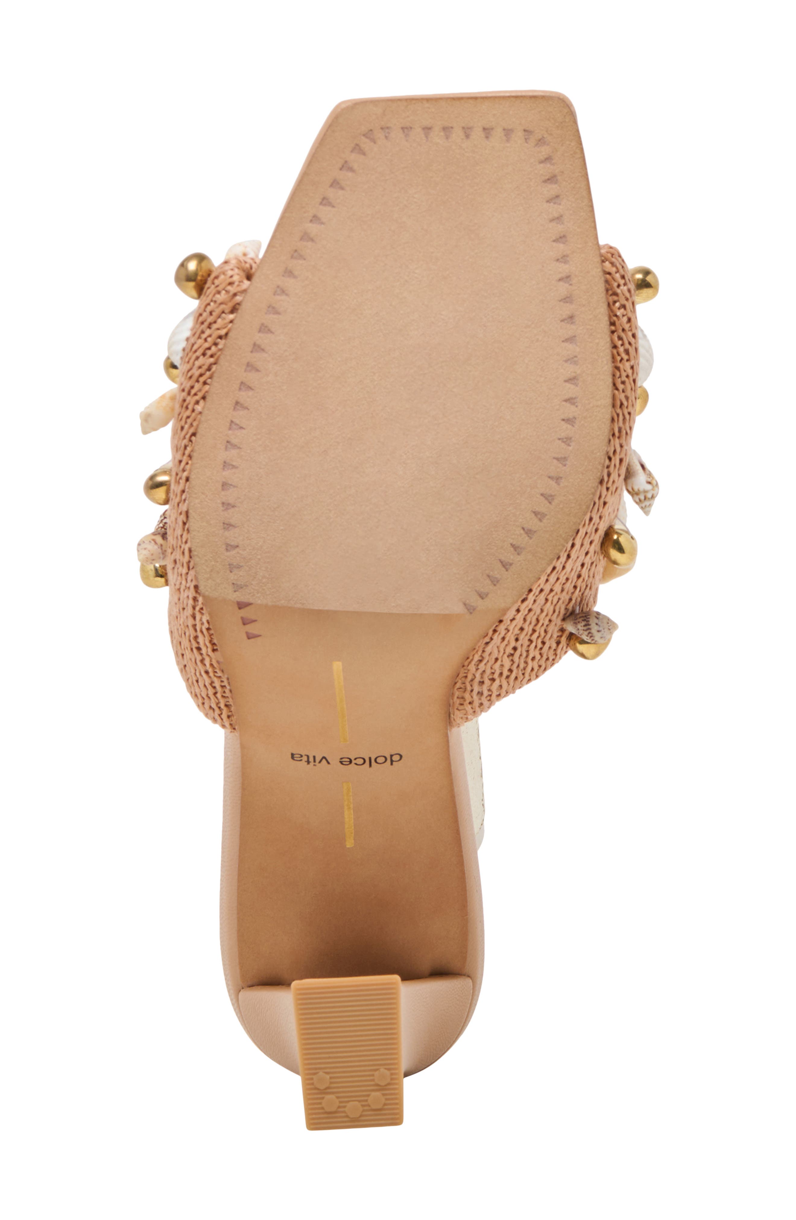 Dolce Vita Tylah Sandal, Alternate, color, Toffee Beaded Raffia