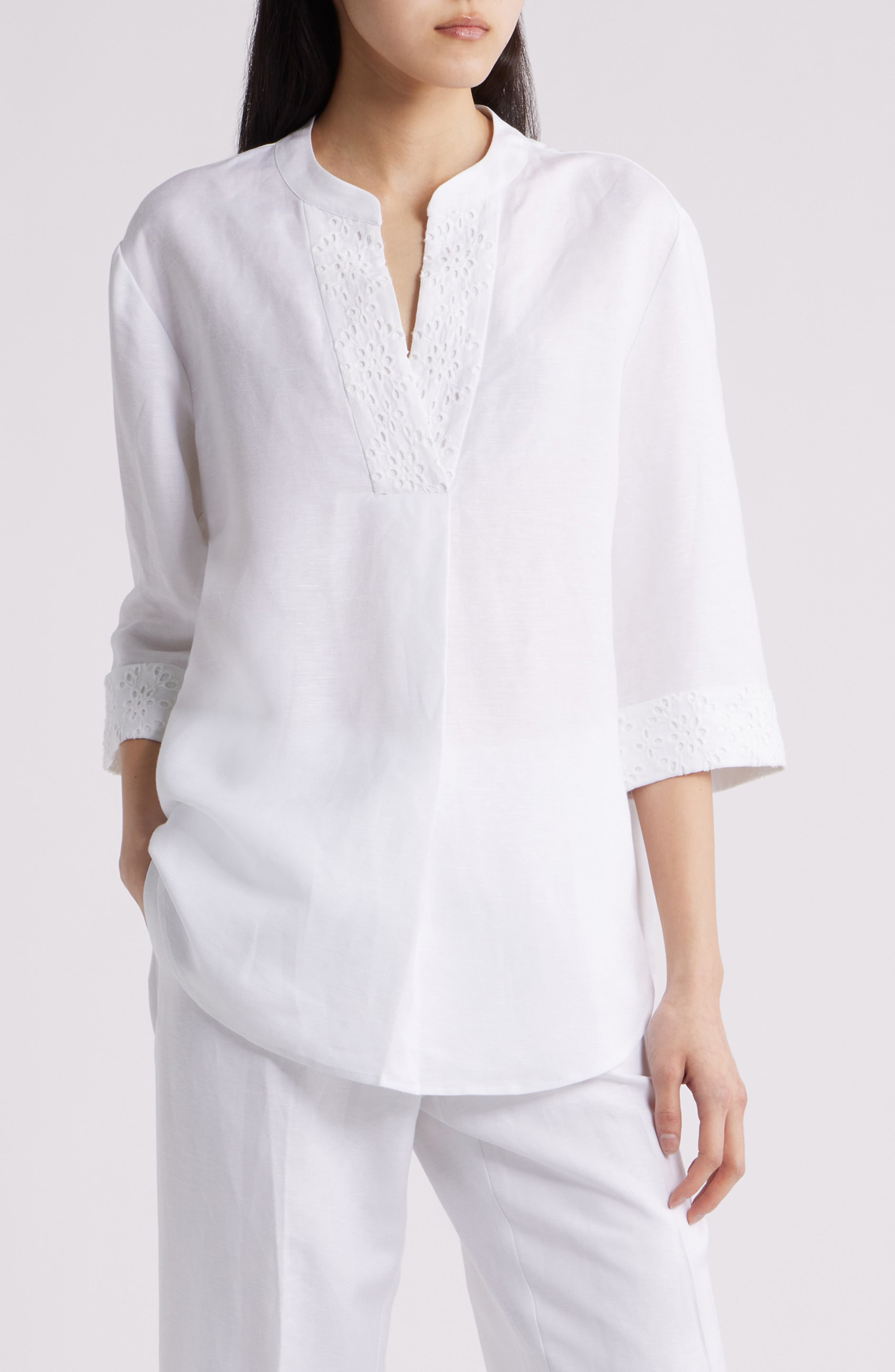 Linen Blend Tunic