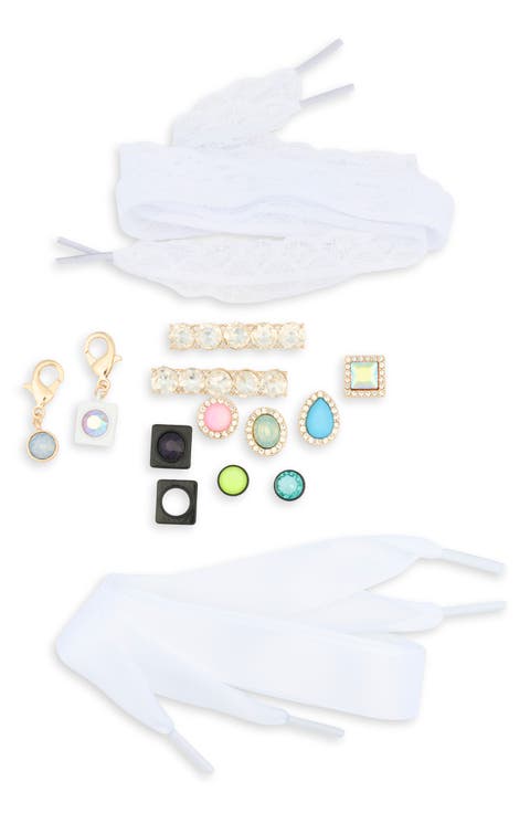 Crystal 14-Piece Shoe Lace Charm Set