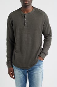 James Campbell Calico Waffle Stitch Henley