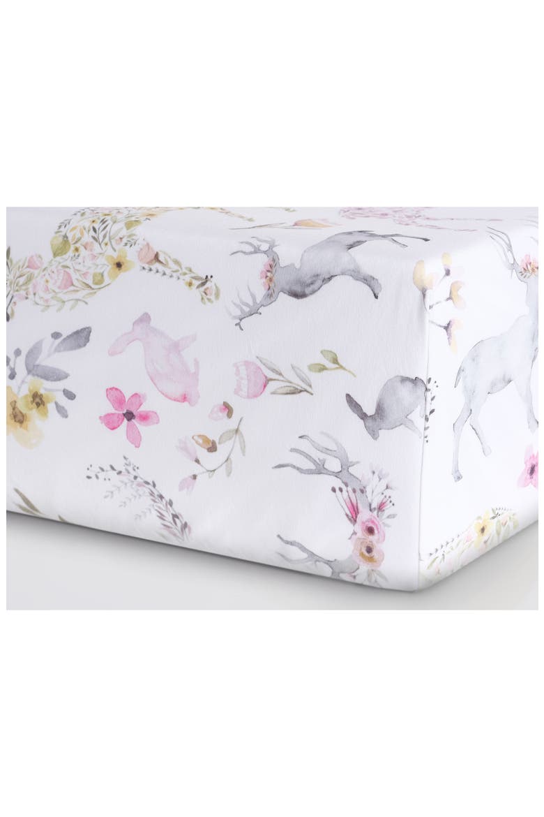 Fitted Crib Sheet, Alternate, color, BLUSH FAWN