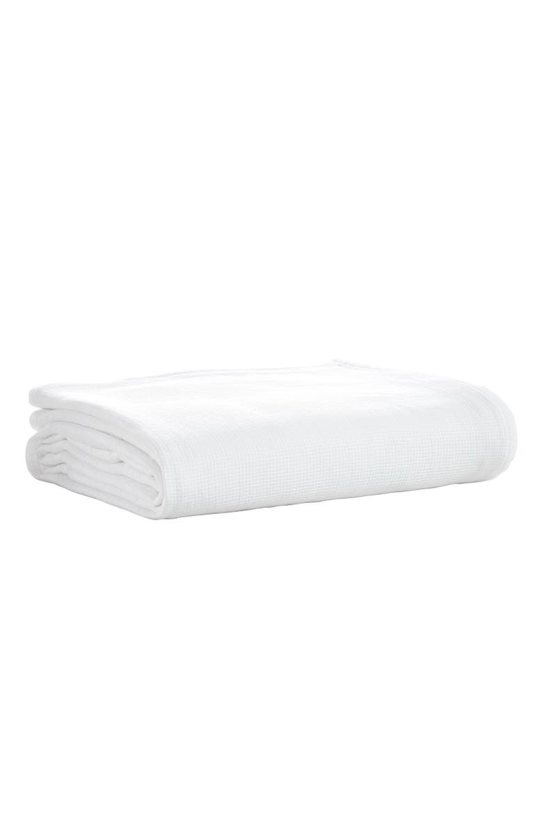 Vienna Texture Cotton Blanket, Main, color, White