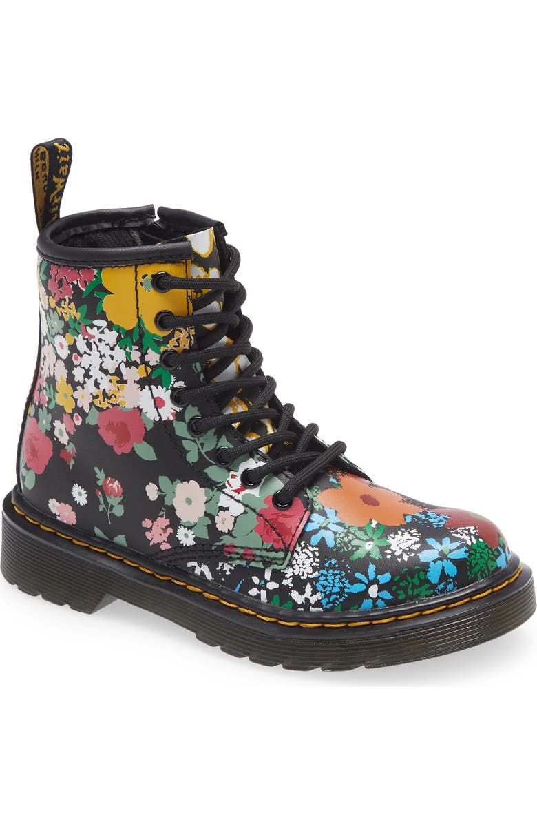 Dr. Martens 1460 Floral Combat Boot, Main, color,
