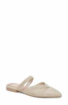 Dolce Vita Kaline Raffia Pointed Toe Flat Mule