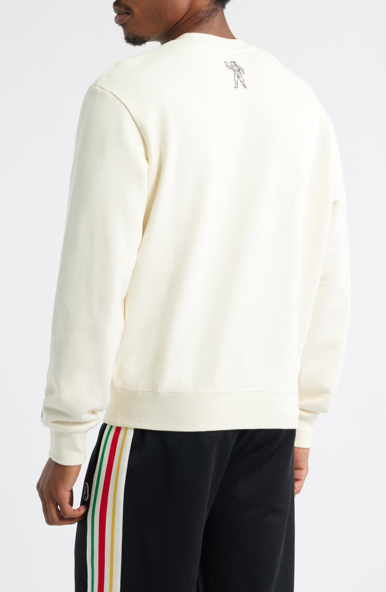 Billionaire Boys Club Collegiate Embroidered Sweatshirt, Alternate, color, Winter Whi