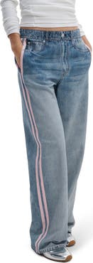 rag & bone rb Miramar Track Stripe Cotton Terry Sweatpant Jeans