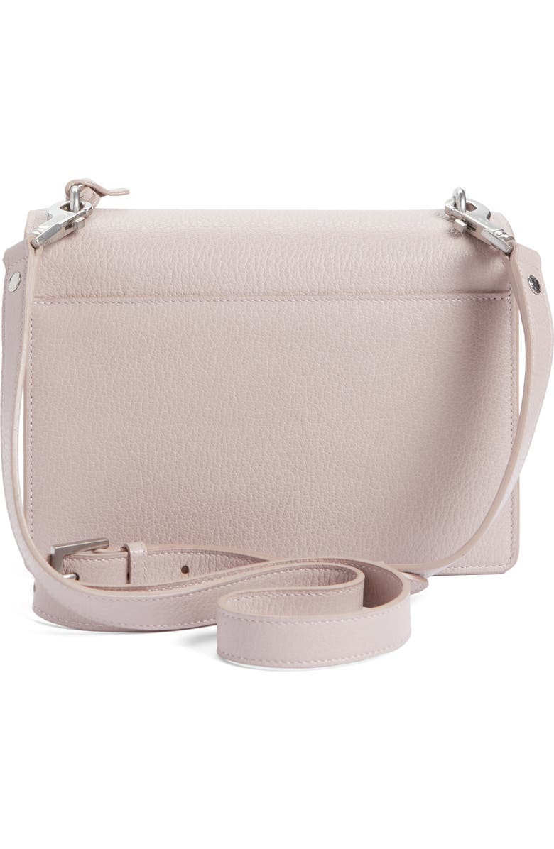 Saint Laurent Medium Sunset Grained Leather Shoulder Bag, Alternate, color, Rose Poudre