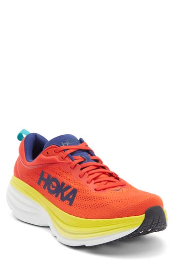 Hoka Bondi 8 Running Shoe In Orange