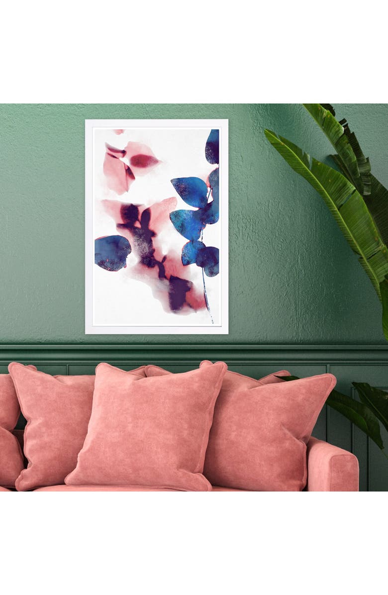 Wynwood Studio Like Cyanotype Leaves Abstract Framed Wall Art, Alternate, color, 