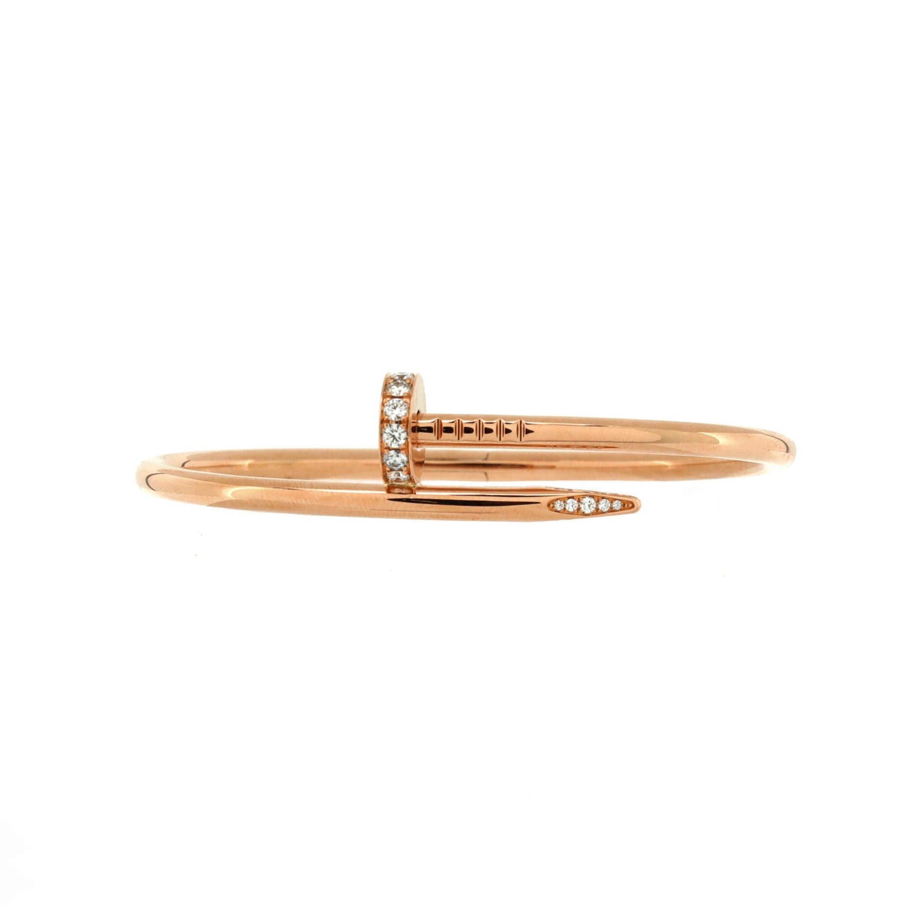 Juste un Clou Bracelet 18K Rose Gold with Diamonds Classic, Main, color, Metallic Gold