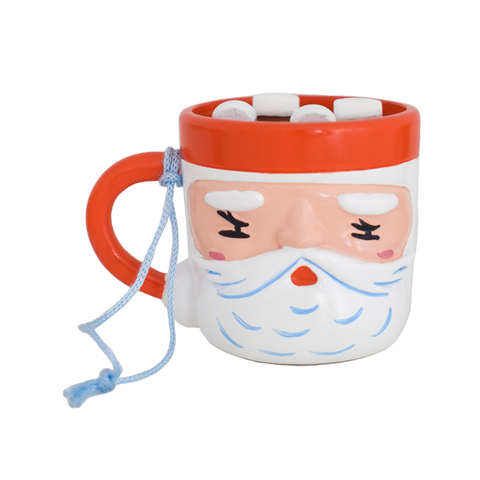 Baking Spirits Bright Santa Mug Christmas Tree Ornament