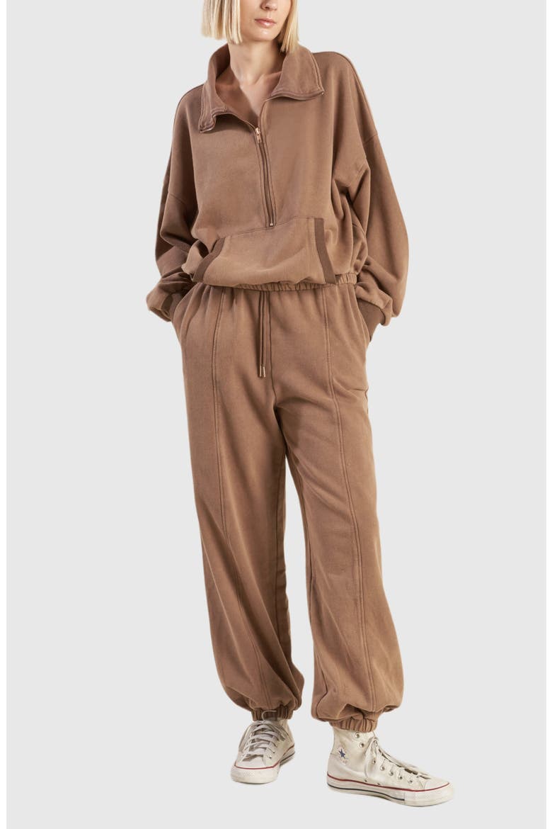 Terry Joggers, Alternate, color, WASHED BRICK