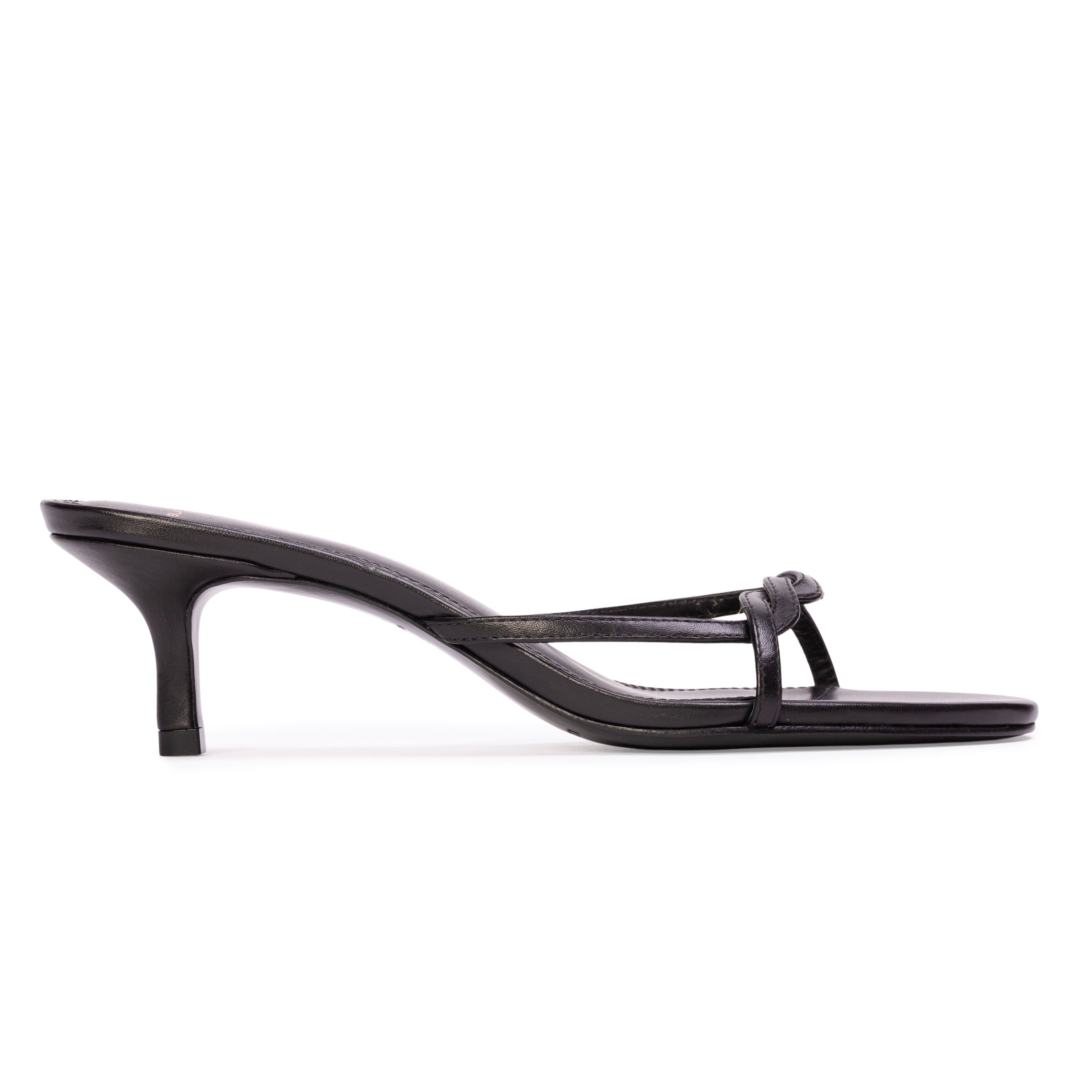 Fae 50 Sandal, Main, color, Black Leather