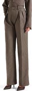 Manière De Voir Julie Houndstooth Twin Pleat Trousers
