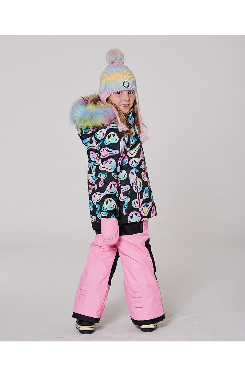 Deux par Deux Lined Peruvian Knit Pompom Hat Multicolor, Alternate, color, 