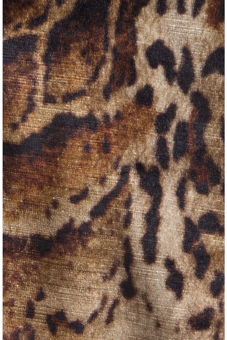 Leopard Print Cotton Blend Velveteen Coat, Alternate, color, PRINT ON BEIGE BASE