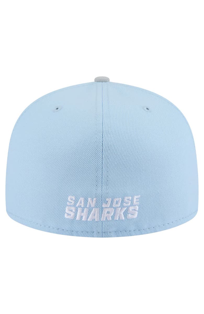 New Era Men's New Era  Light Blue/Gray San Jose Sharks Color Pack Two-Tone 59FIFTY Fitted Hat, Alternate, color, Light Blue