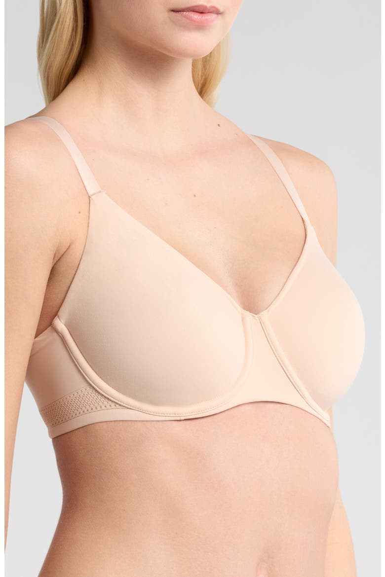Easy Bliss Seamless Unlined Underwire Minimizer Bra, Alternate, color, BLUSH