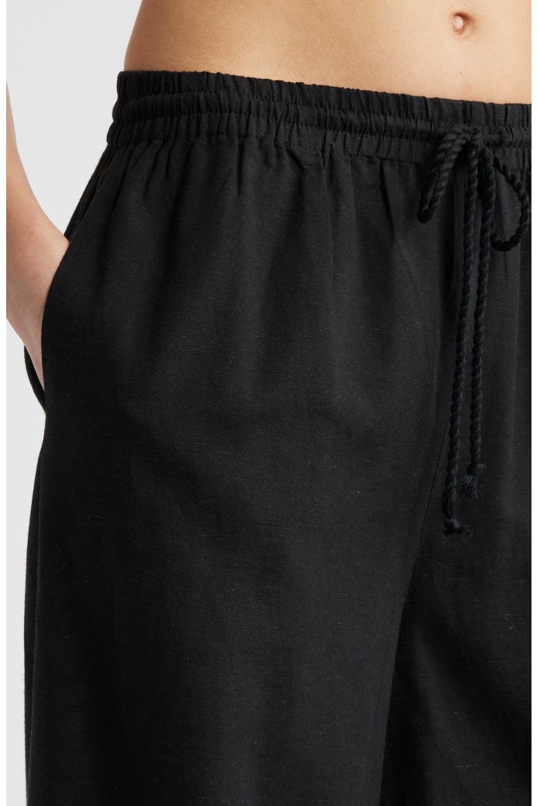 Flowy Cover-Up Pants, Alternate, color, BLACK