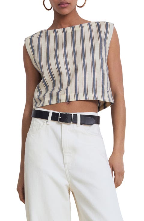 Linen Crop Top