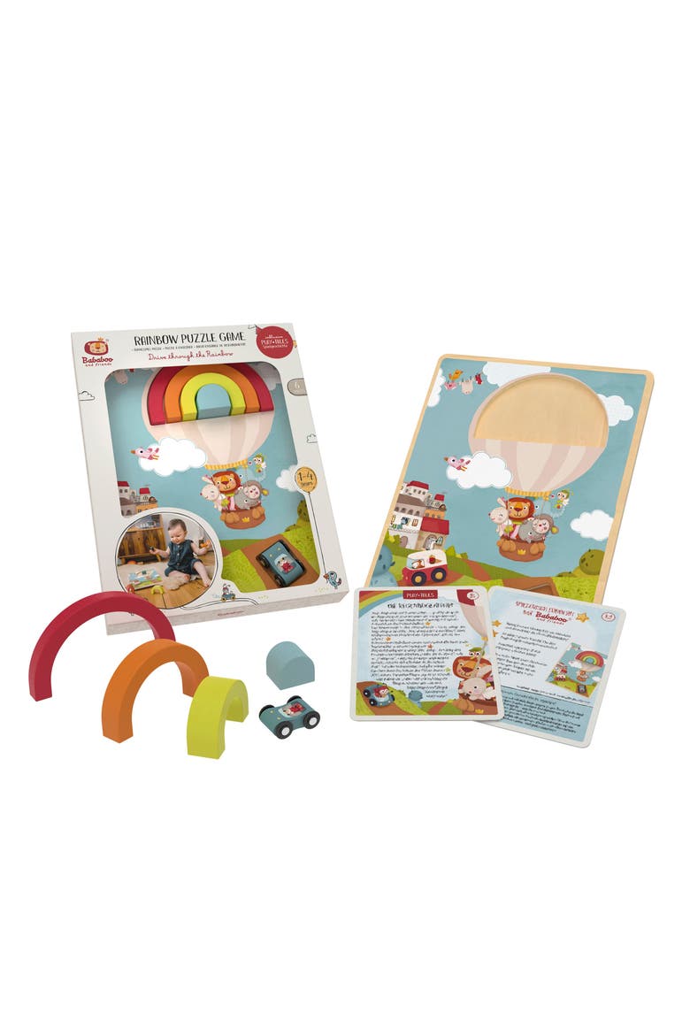 Drive Through the Rainbow Puzzle Game, Alternate, color, Multi / Blue