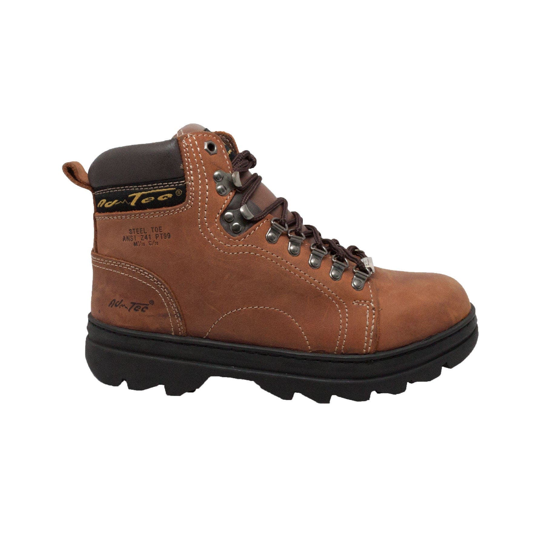 AdTec 6" Steel Toe Hiker Boots, Alternate, color, Crazy Horse