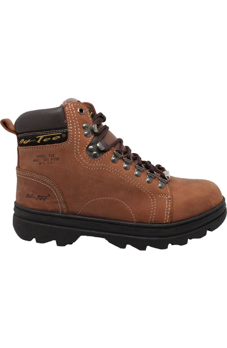 AdTec 6" Steel Toe Hiker Boots, Alternate, color, Crazy Horse