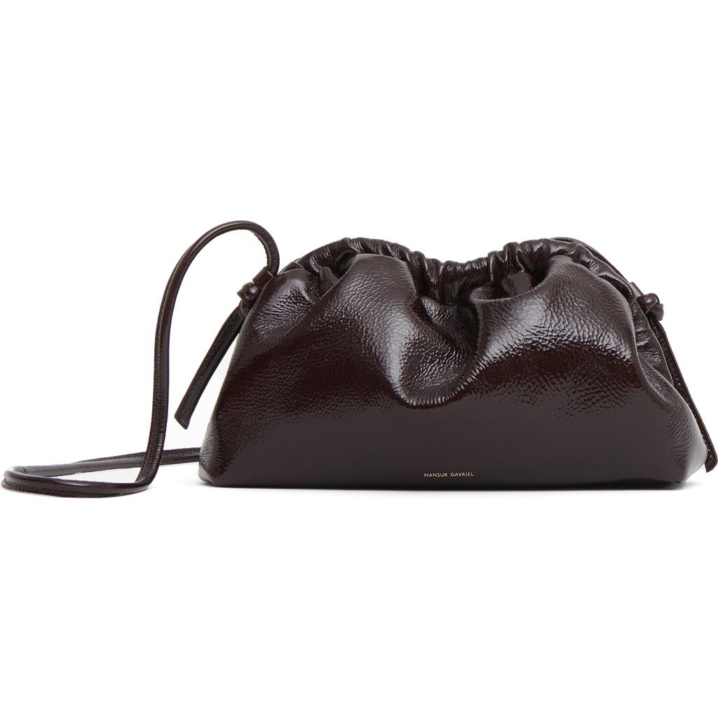 Mansur Gavriel Mini Cloud Clutch In Aubergine