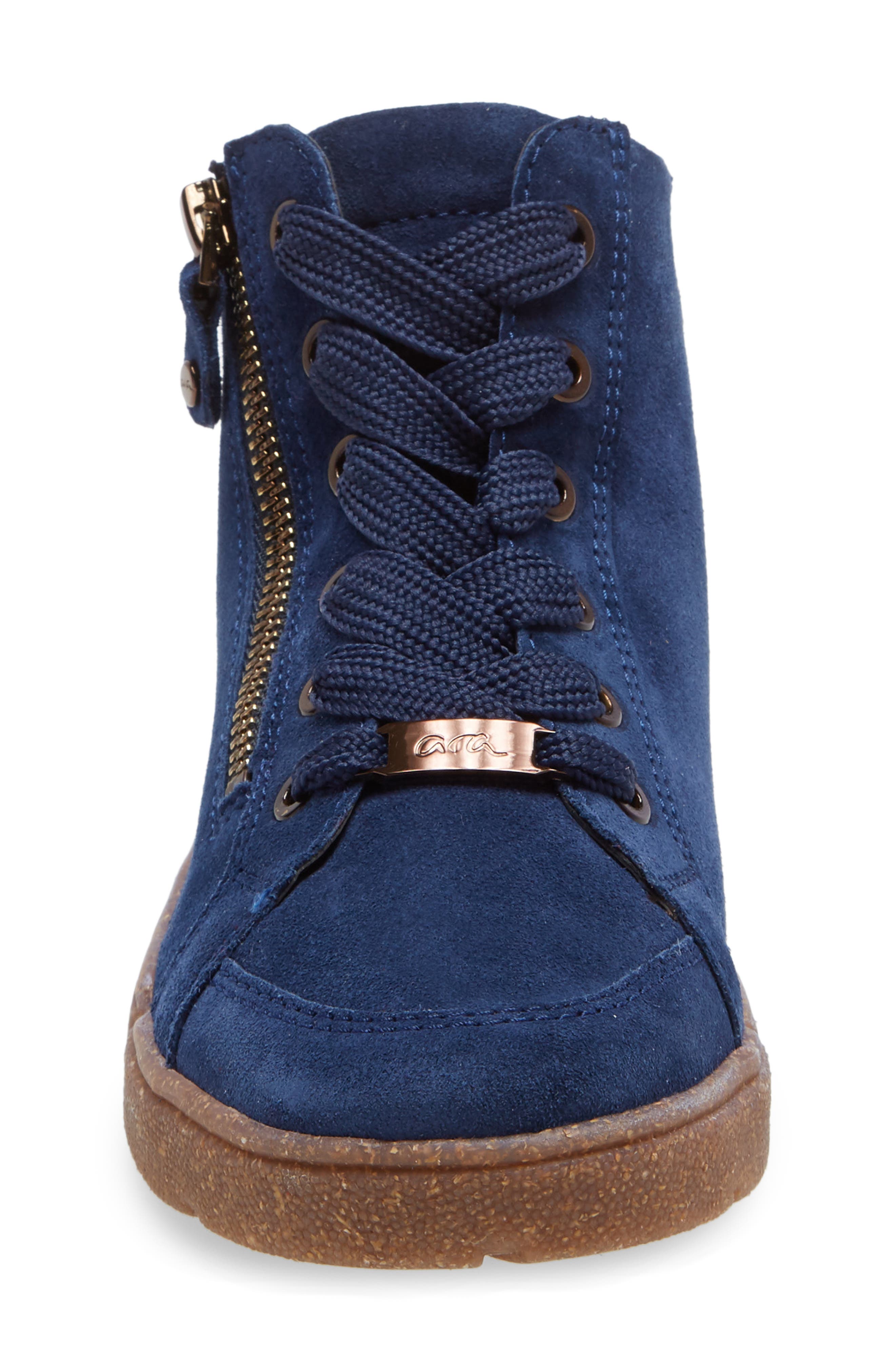 Raja Sneaker, Alternate, color, SAPPHIRE VELOUR SUEDE