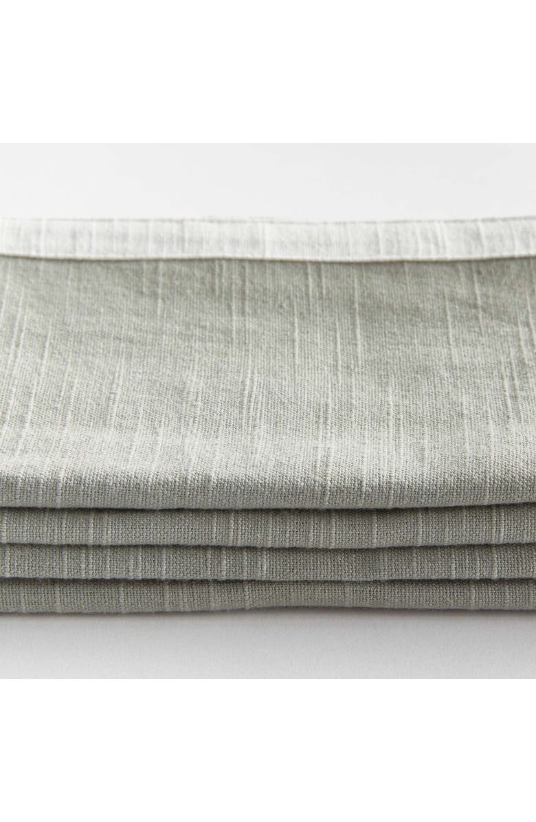 Napa Home & Garden Fernbrook Dinner Napkins Set Of 4, Alternate, color, Green