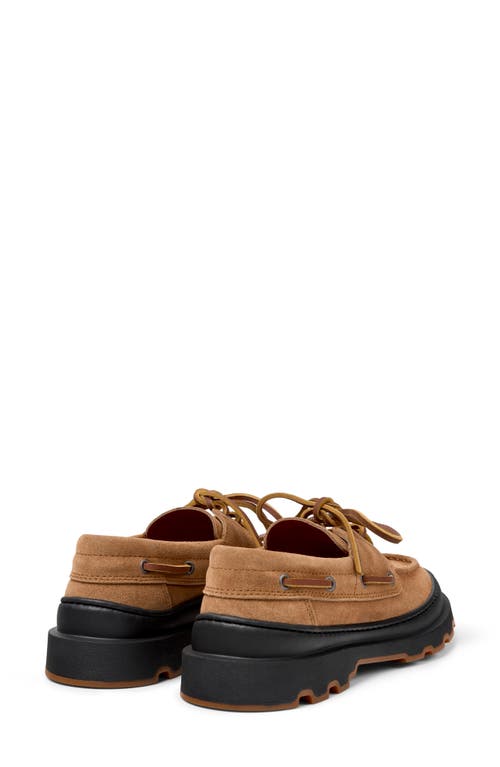 Camper Brutus Lug Boat Shoe In Brown