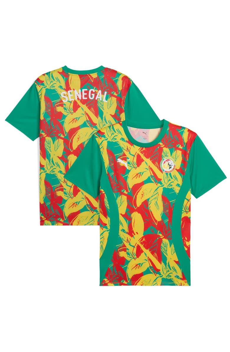 PUMA Men's Puma Green Senegal National Team 2025 Pre-Match Jersey, Main, color, Green