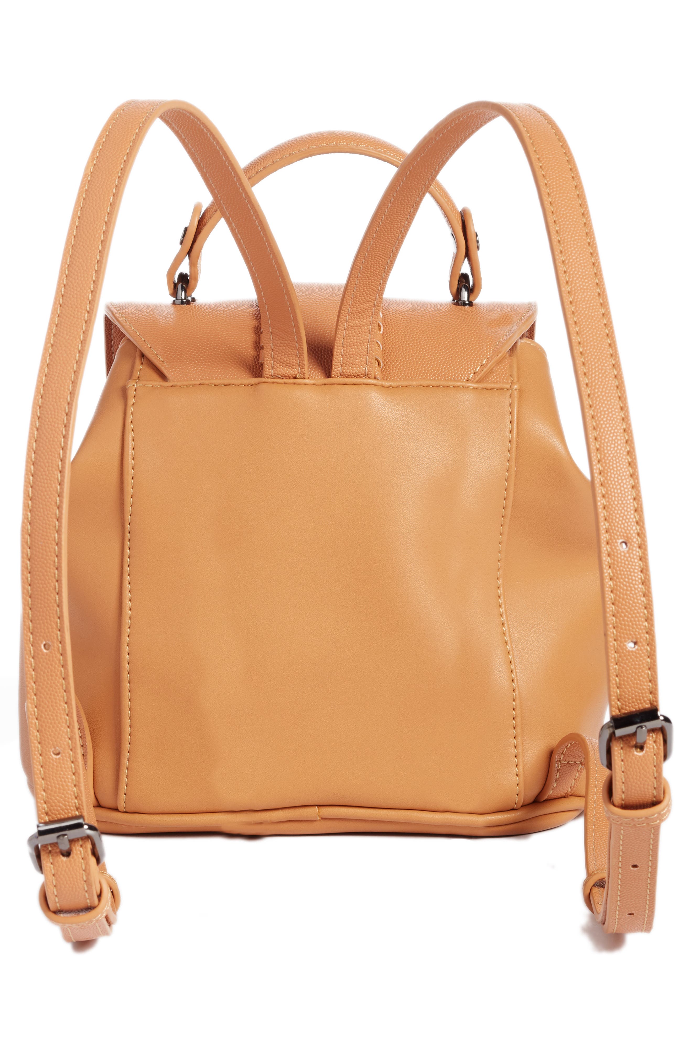 Street Level Whipstitch Faux Leather Backpack, Alternate, color, 