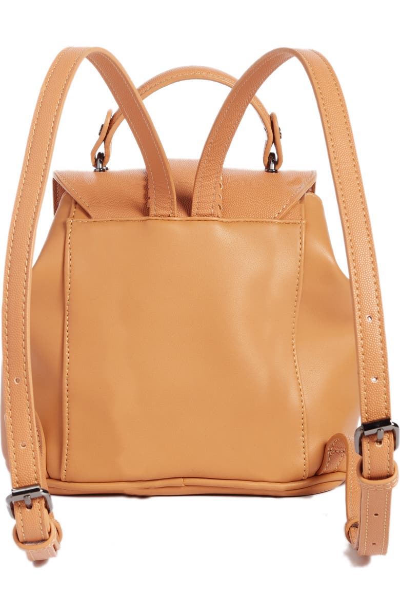 Street Level Whipstitch Faux Leather Backpack, Alternate, color,