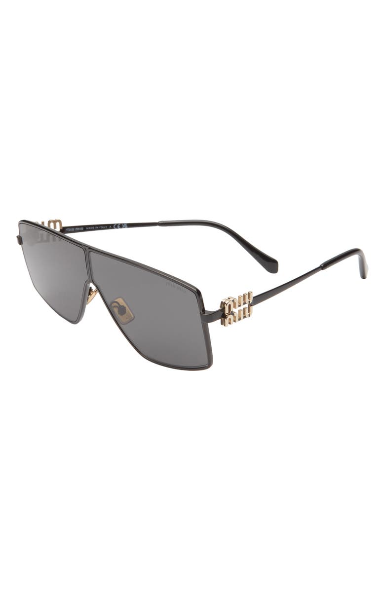 Miu Miu 69mm Oversize Shield Sunglasses, Alternate, color,