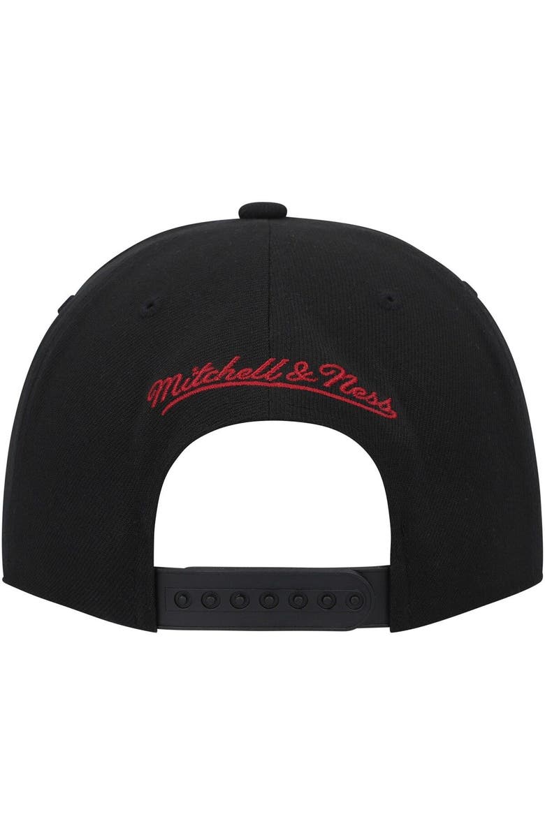 Mitchell & Ness Men's Mitchell & Ness  Black Miami Heat Hardwood Classics SOUL Champions Era Diamond Snapback Hat, Alternate, color, 