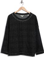 MAX STUDIO Jacquard Crewneck Knit Top