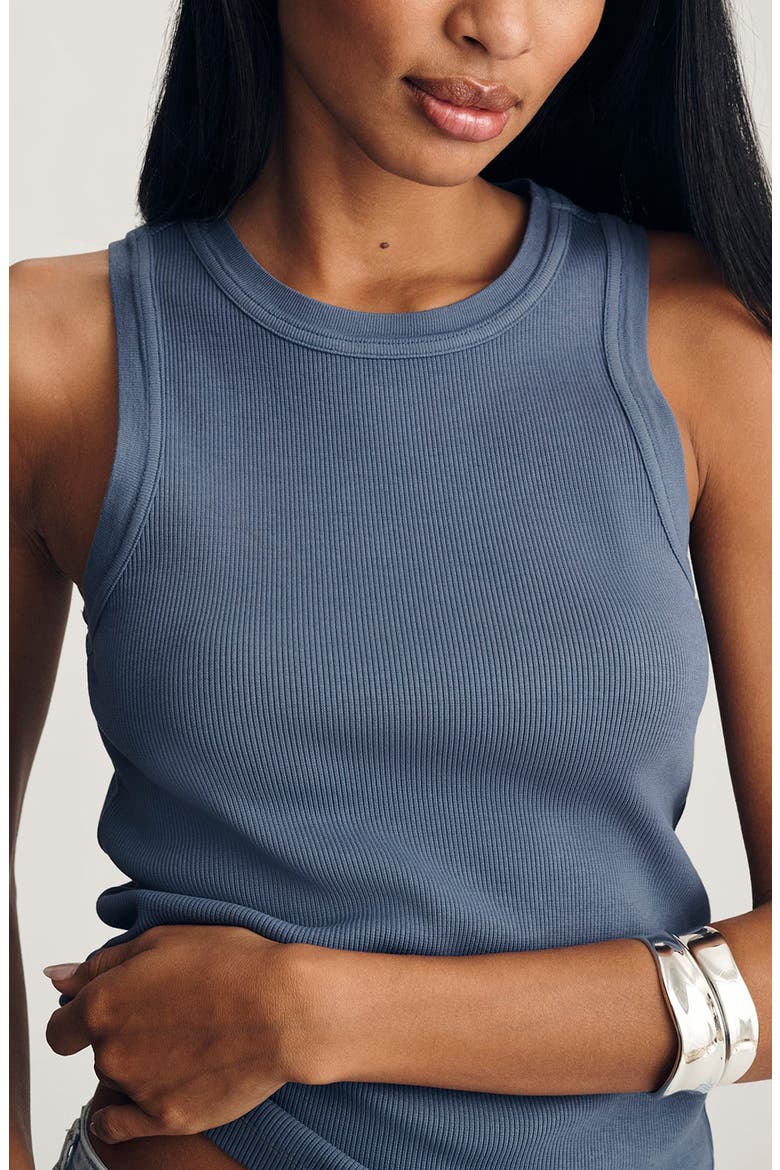 Crewneck Rib Tank, Alternate, color, BLUE INDIGO