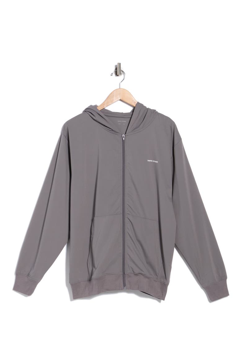Tempo Lite Zip Hoodie, Alternate, color, CROSSING GREY