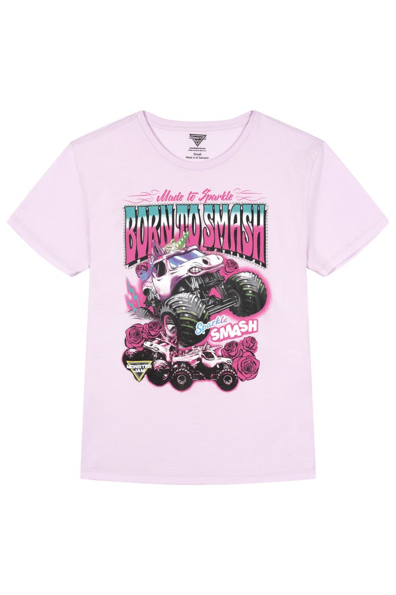 Short Sleeve Graphic T-Shirt, Main, color, Purple Sparkle Smash
